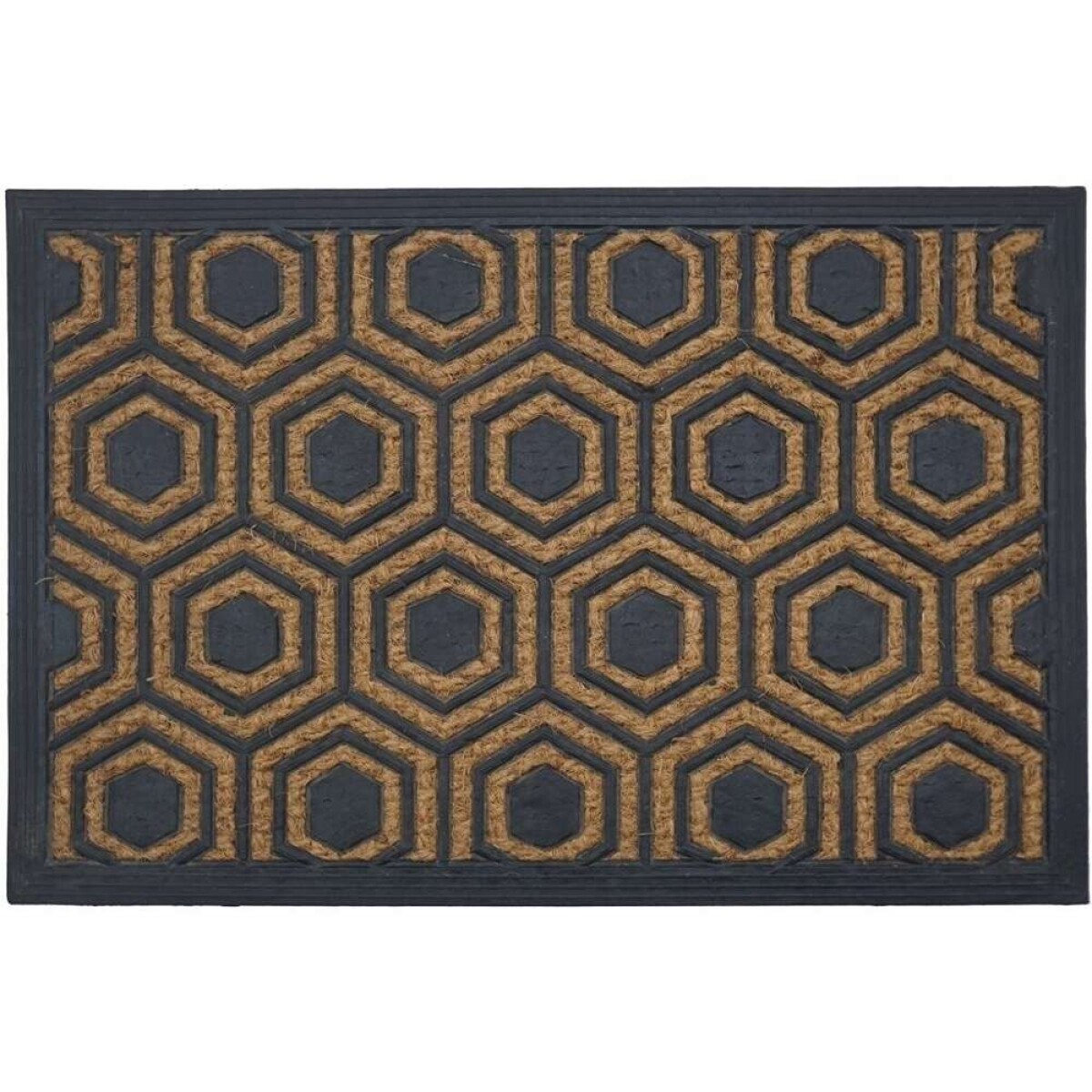 Felpudo Coco/Goma 40X60Cm H.1Cm - Hexagono 