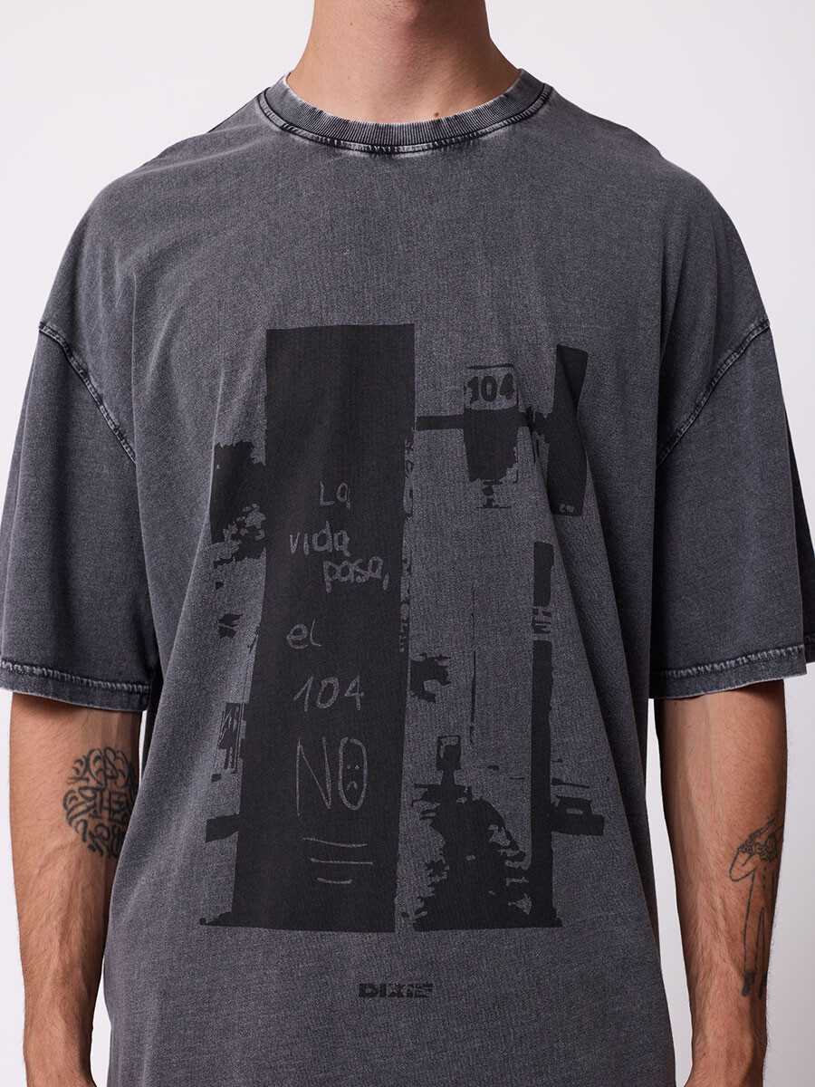 T-SHIRT RABLIM DIXIE Gris Oscuro