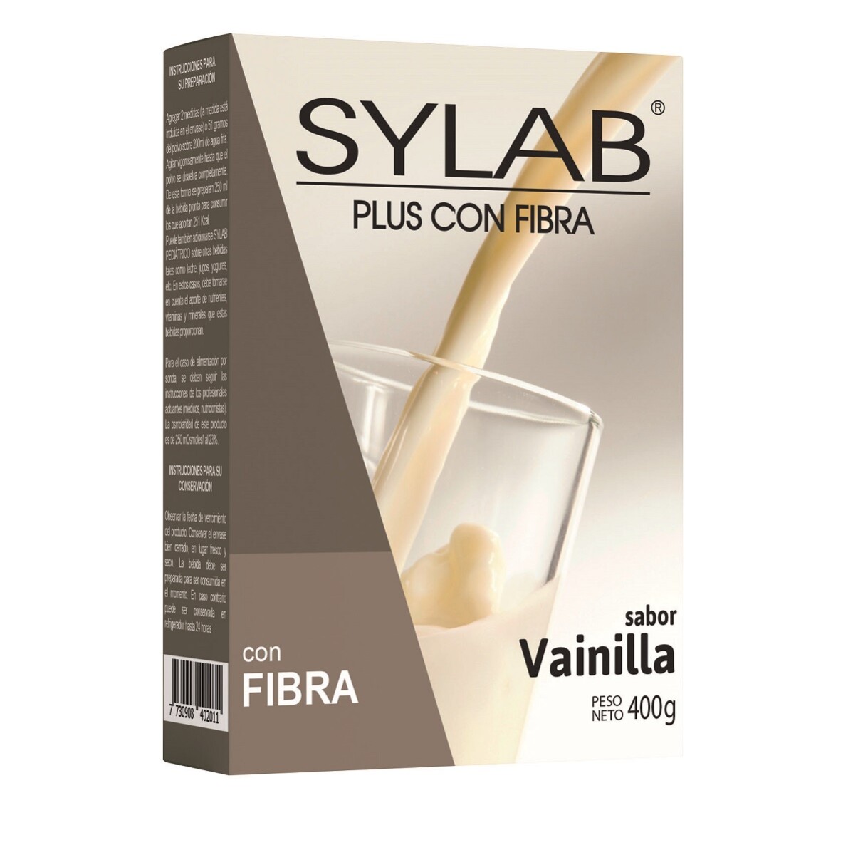 Sylab Plus C/fibra Sabor Vainilla 400 Grs. 