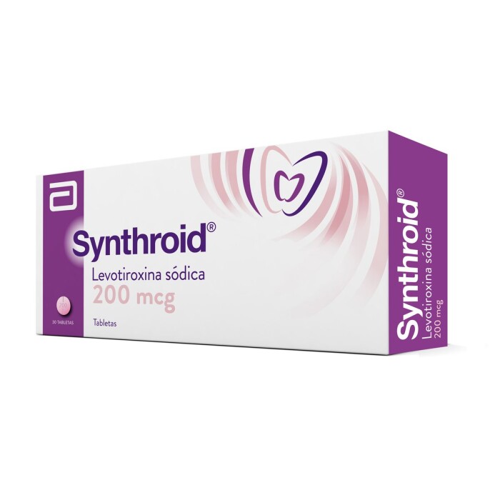 SYNTHROID 200 MCG CJ X 30 TABL. única