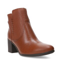 Botas de Mujer Bottero caña baja de cuero Marrón Coñac