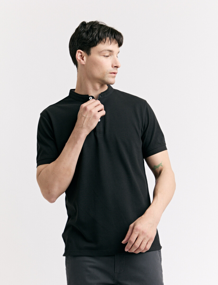 520750 REMERA HARRINGTON LABEL Negro