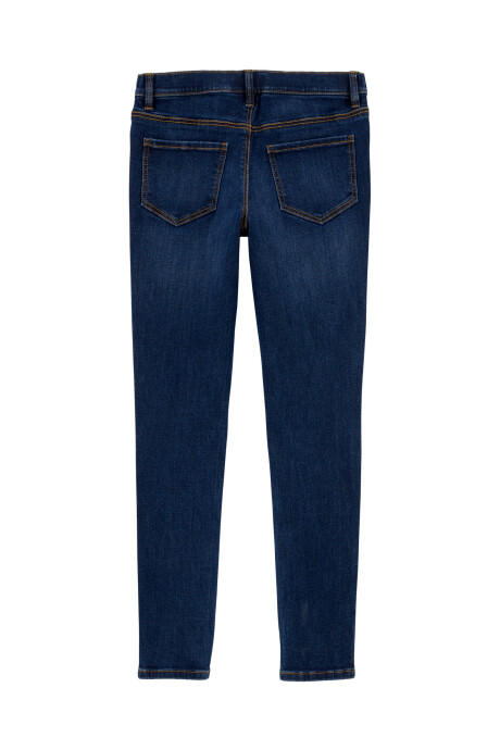 Pantalón de jean ajustados con botones. Talles 6-14 Sin color