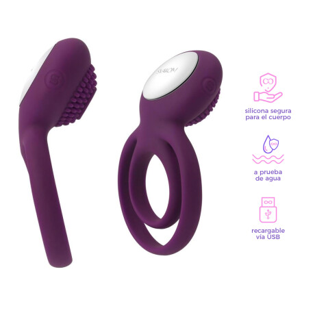 Anillo Vibrador Doble para el Pene y Clítoris Tammy Anillo Vibrador Doble para el Pene y Clítoris Tammy