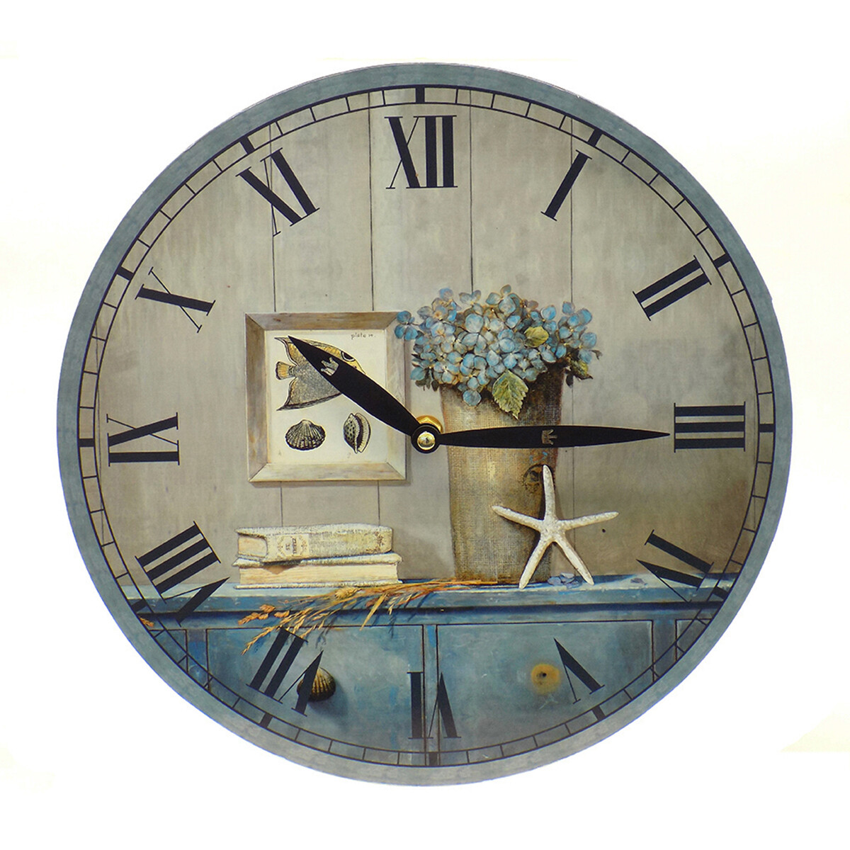 Reloj de pared mdf D28,8x3,5 cm - REPISA DE MAR 