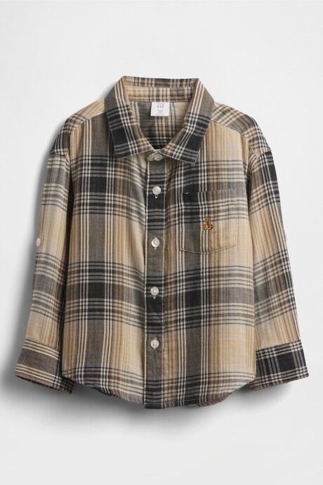 Camisa Toddler Niño Ivory Plaid