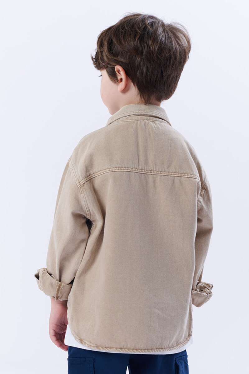 Sobrecamisa Jean beige