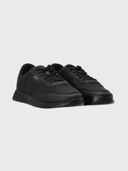 BOSS - Sneakers Titanium Runn Negro Negro Opaco