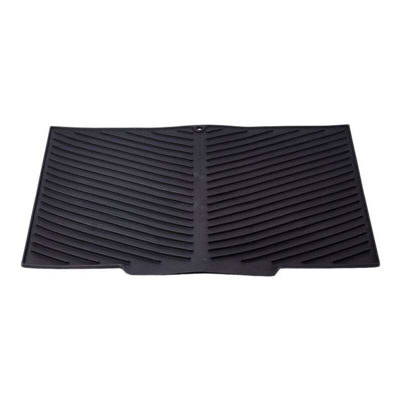 Alfombrilla Silicona Escurridor Vajilla Negro