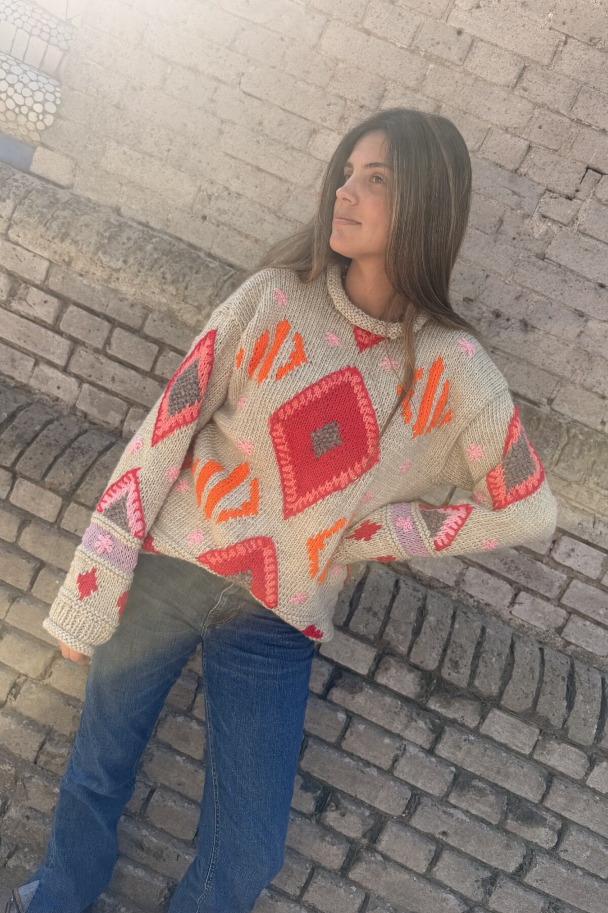Sweater Gitano Lana Base Beige