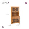 Cristalero Aparador Madera 4 Puertas 2 Cajones 2 Estantes Lumax Cristalero Aparador Madera 4 Puertas 2 Cajones 2 Estantes Lumax