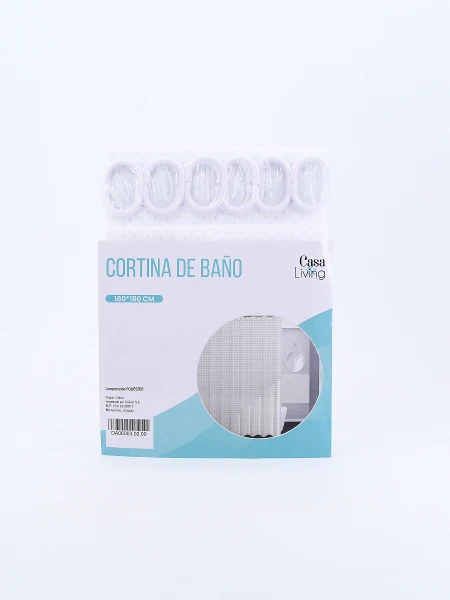 CORTINA POLYESTER DIAMANTE BLANCO