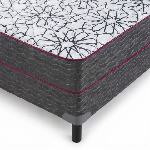 Conjunto Sommier IRIDIO Resortes y Capas de Espuma 2 Plazas 140 x 190 x 21 - Hasta 100Kg Conjunto Sommier IRIDIO Resortes y Capas de Espuma 2 Plazas 140 x 190 x 21 - Hasta 100Kg