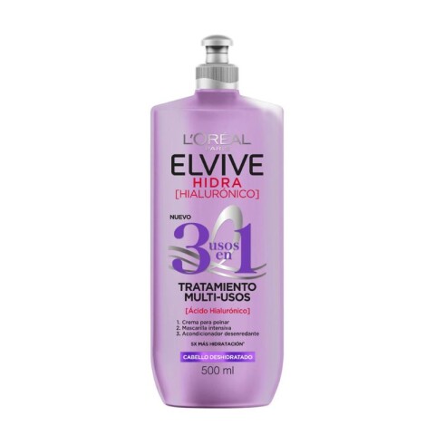 L´oréal Elvive Tratamientos multi-usos 3 en 1 500 ml Hidra Hialurónico