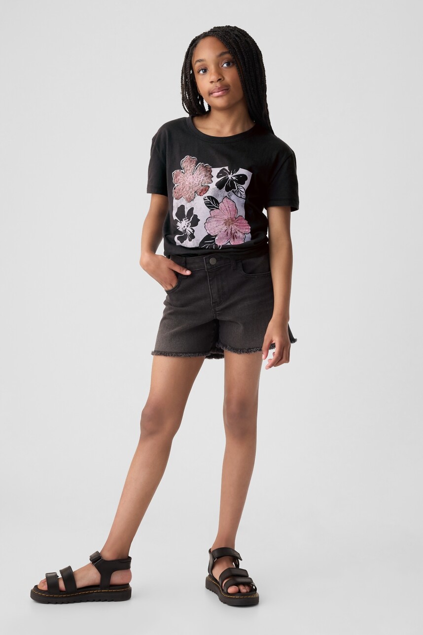 Remera Gráfico Con Lentejuelas Niña Moonless Night