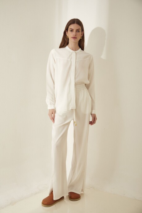 PANTALON WIDE BLANCO