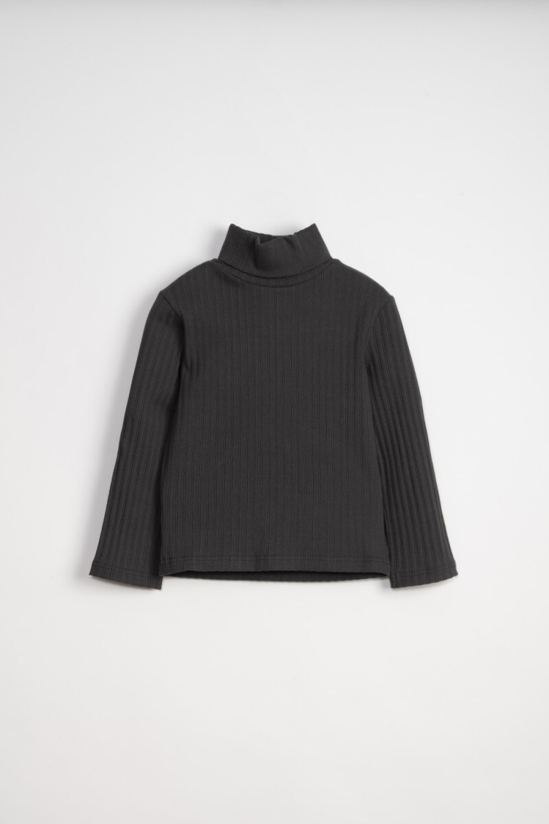 Polera rib - Gris 