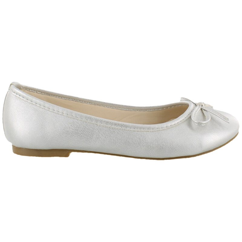 Balerinas Infantiles Croco Kids Ballerina Plateado