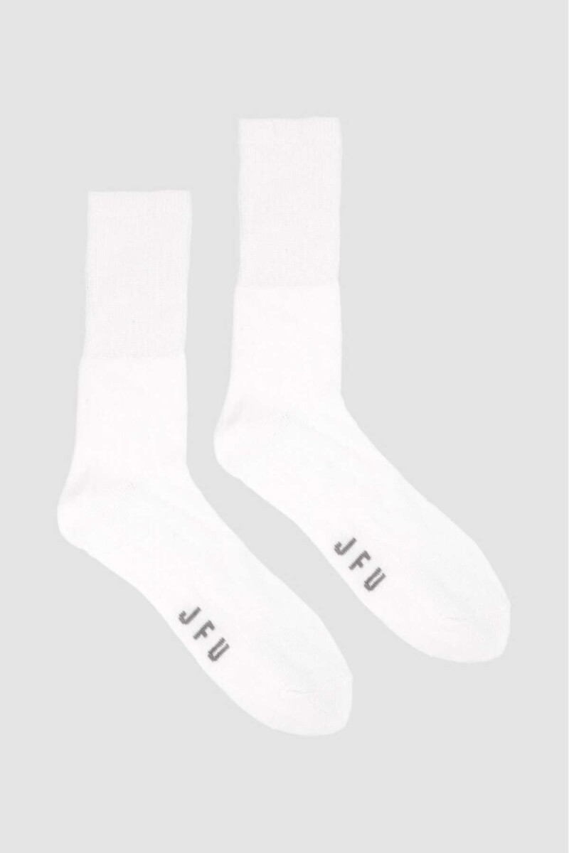 Medias deportivas media caña - Blanco 