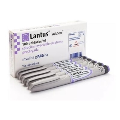 Insulina Lantus Solostar 3 Ml 5 Cartuchos Insulina Lantus Solostar 3 Ml 5 Cartuchos
