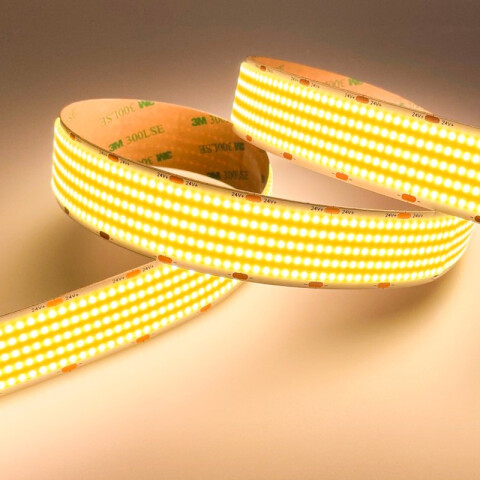 Cinta led cob 5mts 220W 24v dc cálida 1600led/m ZU0718