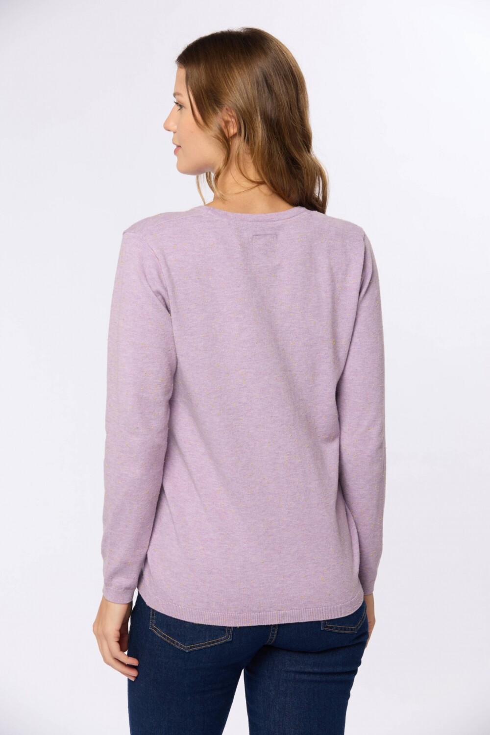 BUZO TEJIDO CLÁSICO Lila