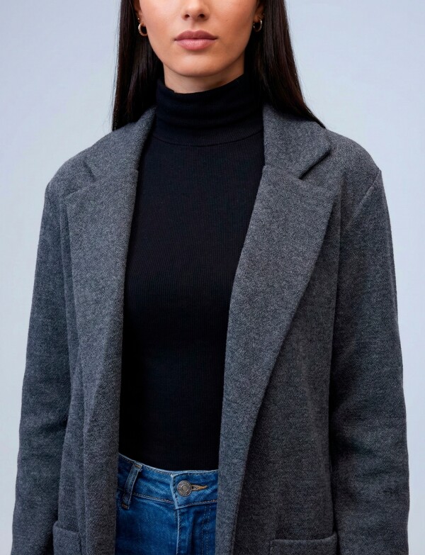 Blazer Cozy GRIS OSCURO