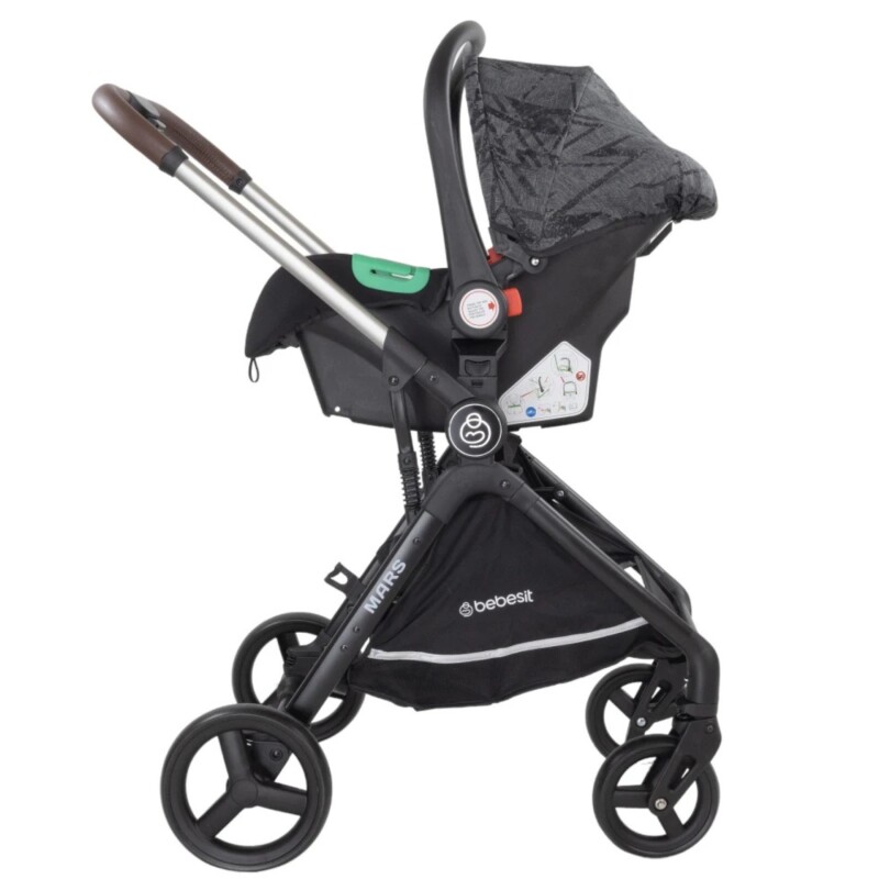 Bebesit Travel System Mars LX Baby Silla I-size + Base Negro Bebesit Travel System Mars LX Baby Silla I-size + Base Negro