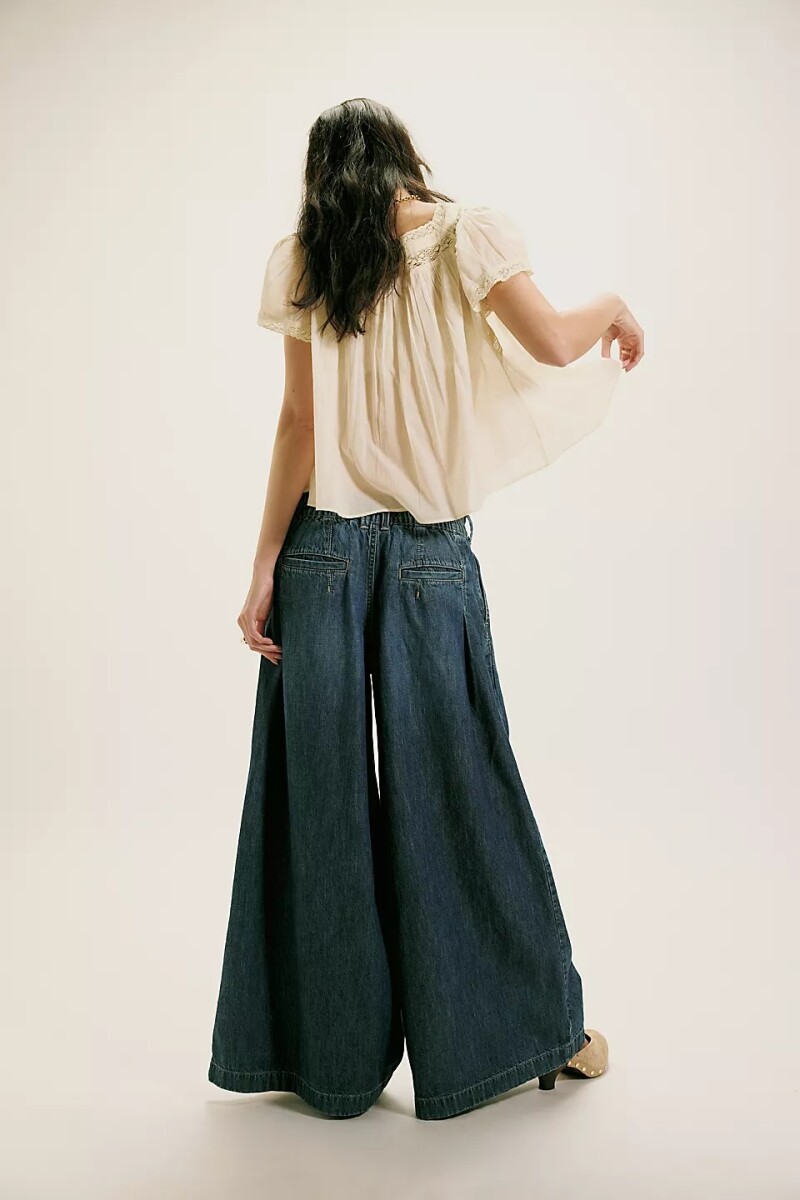 PANTALON WIDE SCOUT Azul