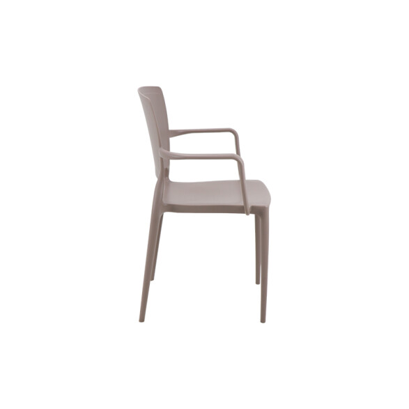Silla respaldo cerrado c/ posabrazos gamuza SAFIRA TD0615