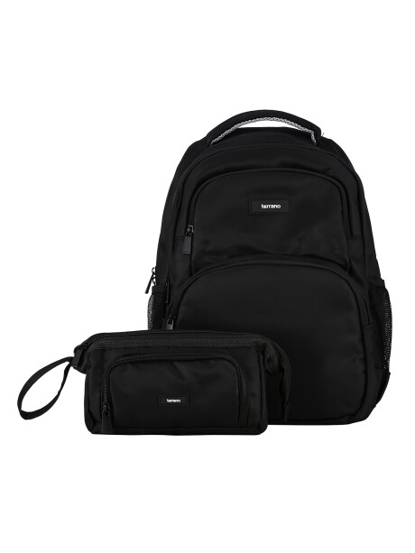 Kit Mochila y Cartuchera Quid AirFlow Negro