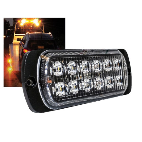 SEÑALIZACION - BARRAL AMBAR 12 LED 12/24V 112X41MM WESTON SEÑALIZACION - BARRAL AMBAR 12 LED 12/24V 112X41MM WESTON