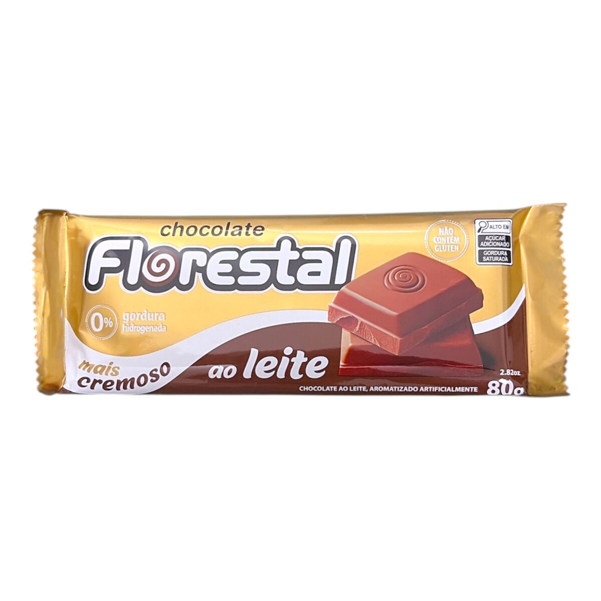 Tableta Florestal 80 grs - con Leche 0% Grasa hidrogenada 