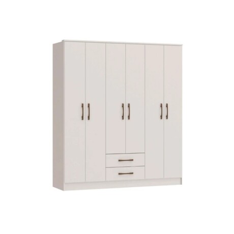 Ropero Pequim 6 Puertas Blanco Mdp Ropero Pequim 6 Puertas Blanco Mdp