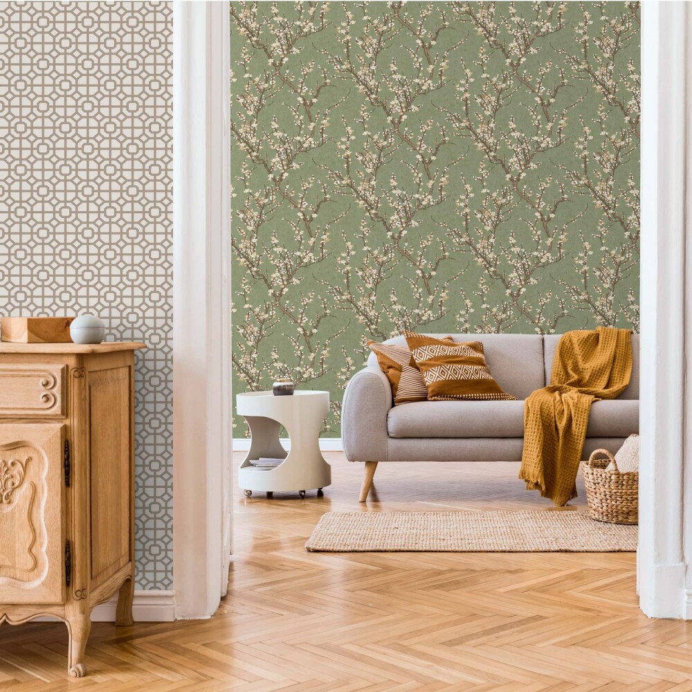PAPEL PINTADO SAKURA PAPEL 10*0,53MTS