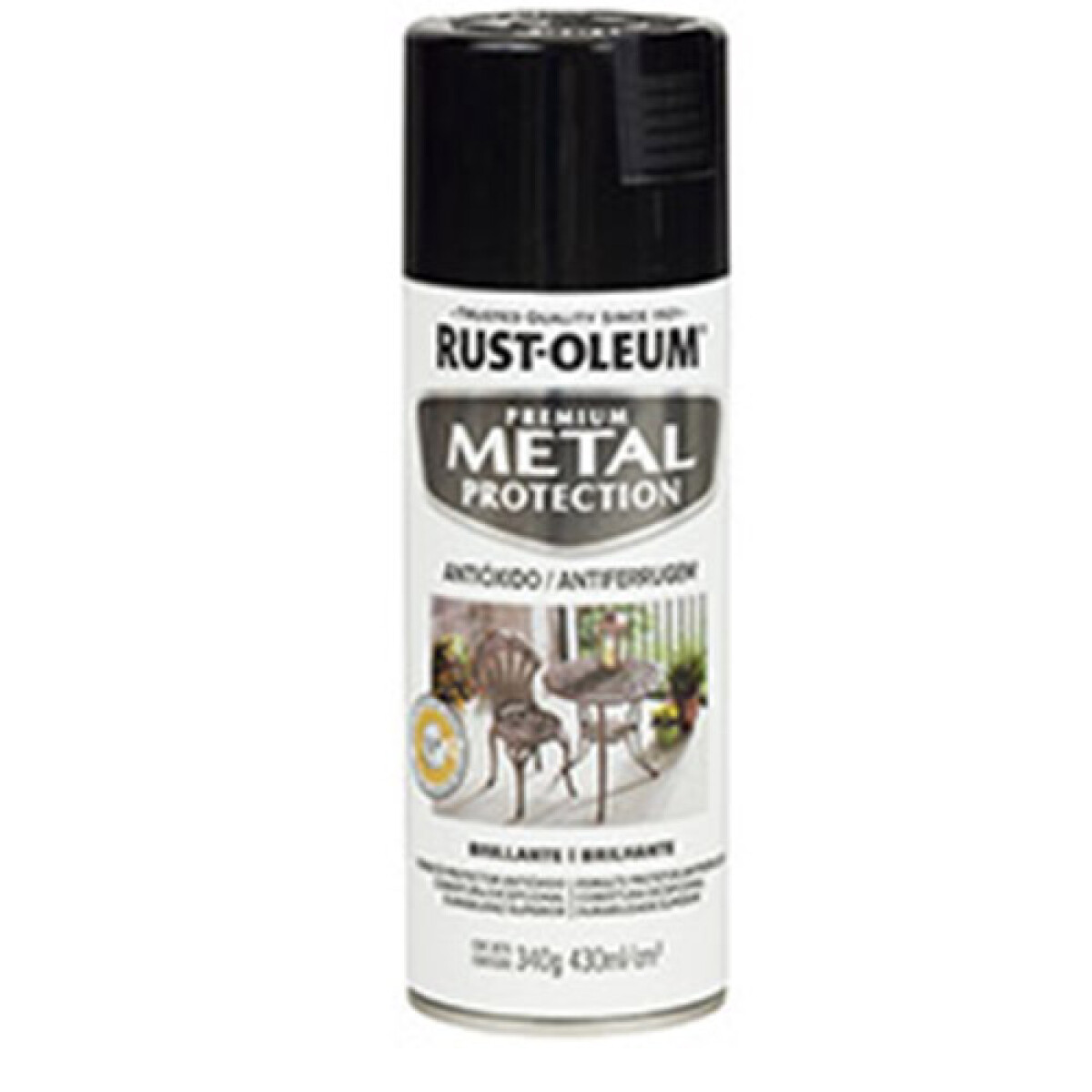 AEROSOL RUST OLEUM PROTECTOR OXIDO NEGRO BRILLANTE 340GR. - N/a 