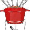 JUEGO DE FONDUE HIERRO FUNDIDO ROJO JUEGO DE FONDUE HIERRO FUNDIDO ROJO