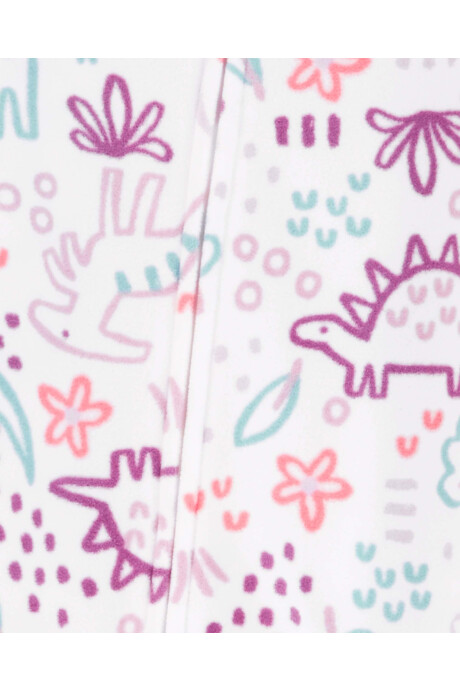 Pijama una pieza de micropolar, con pie, diseño dinosaurios. Talles 12-24M Pijama una pieza de micropolar, con pie, diseño dinosaurios. Talles 12-24M