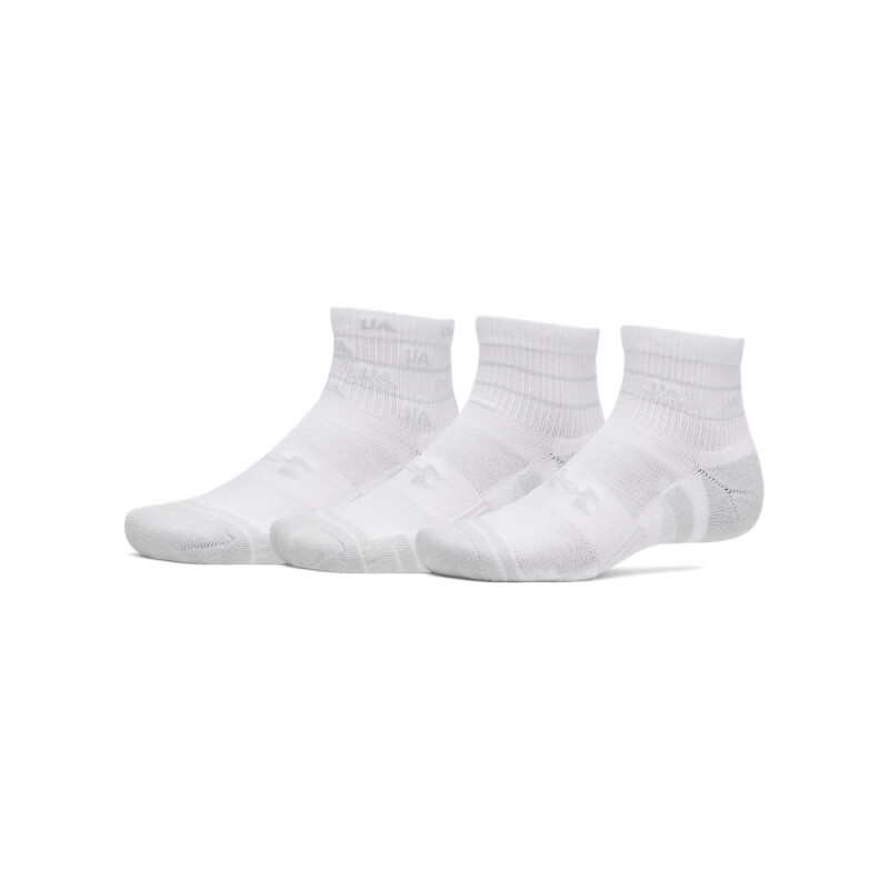 UA Perf Tech Nvlty 3pk Qtr-WHT WHT-107