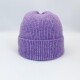 Gorro de lana violeta