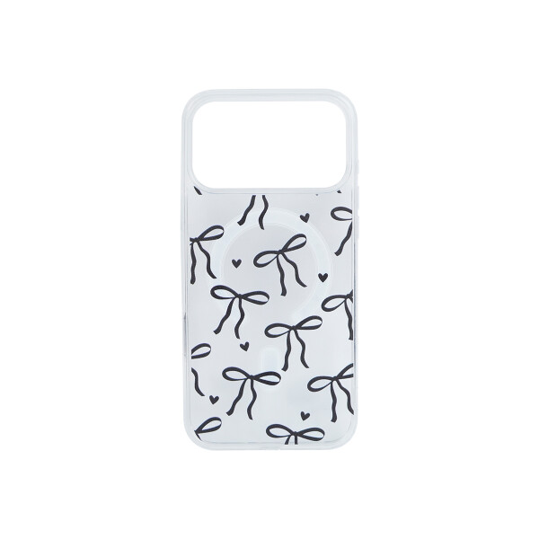 Protector para iPhone 17 Pro transparente diseño moñas Protector Para Iphone 17 Pro Transparente Diseño Moñas