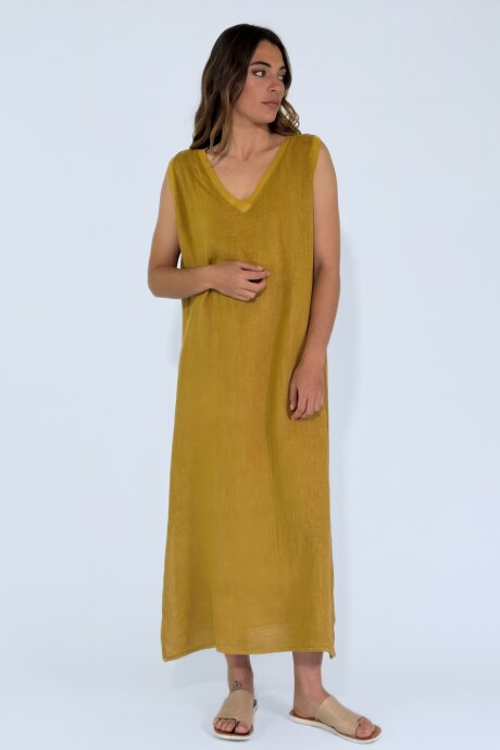 VESTIDO CAPRI Mostaza