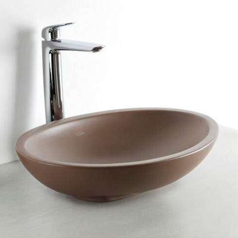 BACHA OVAL 50X35.5X10.3 DE APOYO GAMAS DE MARRON GAMAS DE MARRON