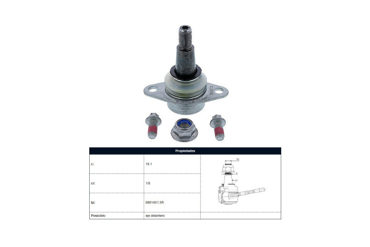 Rotula Del BMW X3 Xdrive 20I / Sdrive 20I (F25)/X3 Xdrive 28I (F25)/X3 Xdrive 35I (F25) 11-17 Der/Izq Rotula Del BMW X3 Xdrive 20I / Sdrive 20I (F25)/X3 Xdrive 28I (F25)/X3 Xdrive 35I (F25) 11-17 Der/Izq