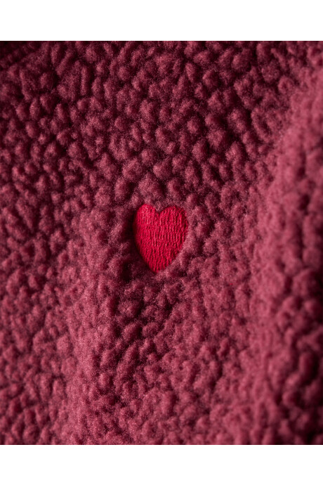 Campera de polar, diseño colorblock Sin color