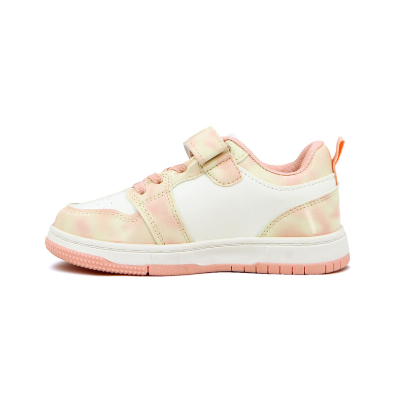 Champion de Niño/a Austral Sonic C Acordonado con Velcro Blanco-Rosa Claro