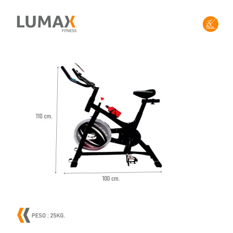 Bicicleta Spinning Profesional Regulable Premium 8kg + Regalo Negro
