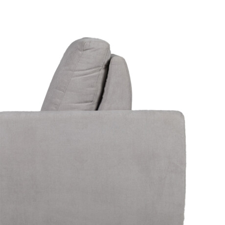 Sofá Carino (Retráctil) - Tela Microfibra - 2 cuerpos Kruger 06-155 (Ceniza)