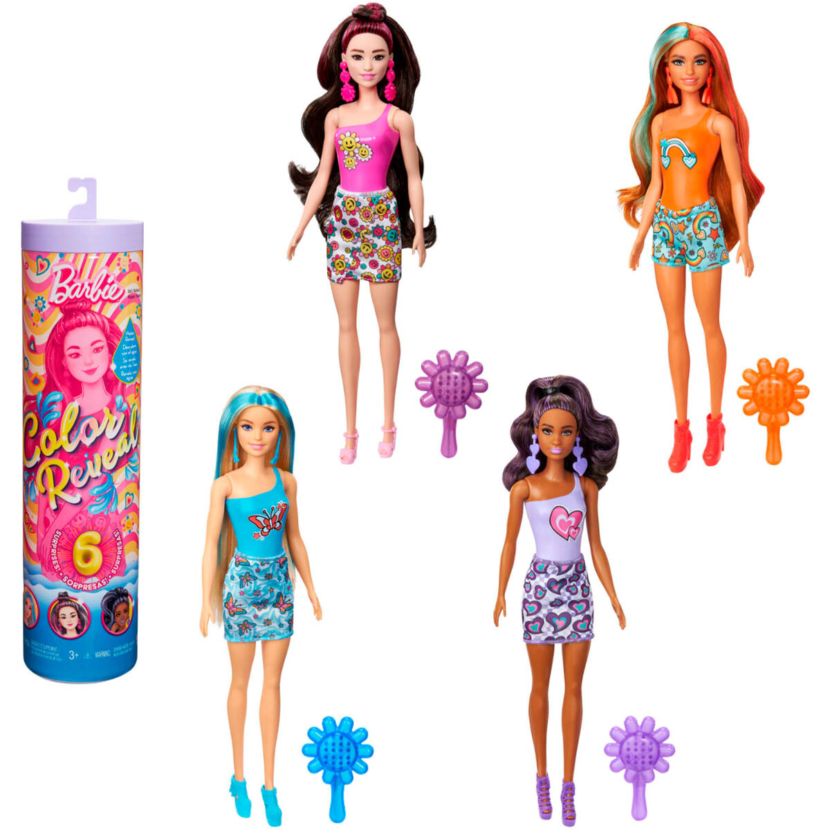 Muñeca Barbie Color Reveal Sorpresa C/ Accesorios - 6 