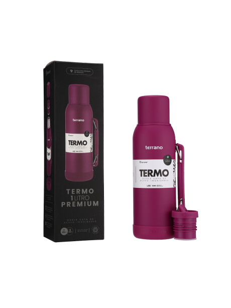 Termo Premium 1lt. Con base de Silicona Púrpura